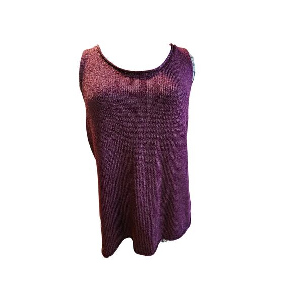 Eileen Fisher Purple Tank Top - Picture 3 of 7